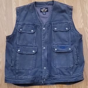 Harley-Davidson 6-pocket denim vest